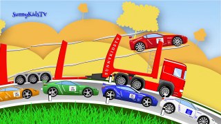 Trucks and Cars Learn Numbers Compi