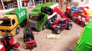 Cars for Kids _ Bruder Toy Trucks are the BEST EVER _ Father Son Toy Construction Vehic