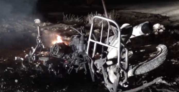 Motorcycles Used in Security Checkpoint Attacks in Manbij City