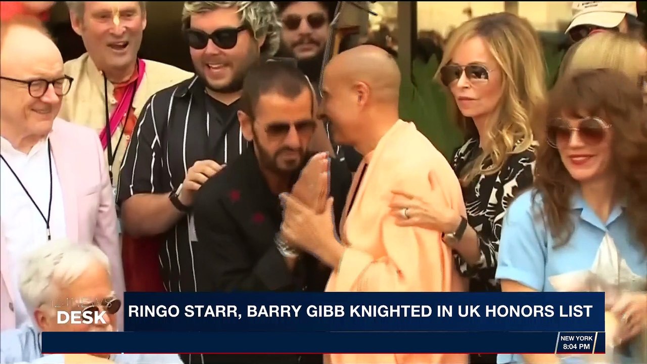 i24NEWS DESK | Ringo Starr, Barry Gibb knighted in UK honors list  | Friday, December 29th 2017