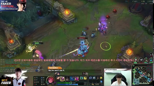 [KR SoloQ] Faker Stream Zoe vs Gangplank Mid Challenger Mark#1