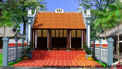 Mẫu thiết kế nhà thờ họ diện tích nhỏ tại Phú Xuyên - Hà Tây NDNTH15