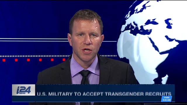i24NEWS DESK | U.S. military to acceppt transgender recruits | Friday, December 29th 2017
