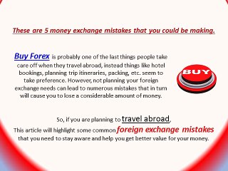 These are 5 money exchange mistakes that you could be making