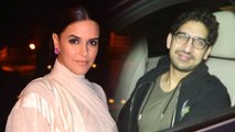 Neha Dhupia & Ayan Mukherji Spotted At Karan Johar's House