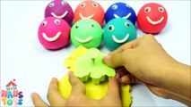 Learning Colours With Play Doh Smiley Face Fun