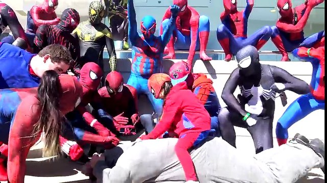 SPIDER-MAN SPIDER-VERSE meets SUPERMAN, BATMAN, DEADPOOL - TheSeanWardShow | Superheroes | Spiderman | Superman | Frozen Elsa | Joker
