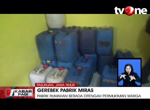 Rumah Produksi Miras Oplosan Digerebek Polisi