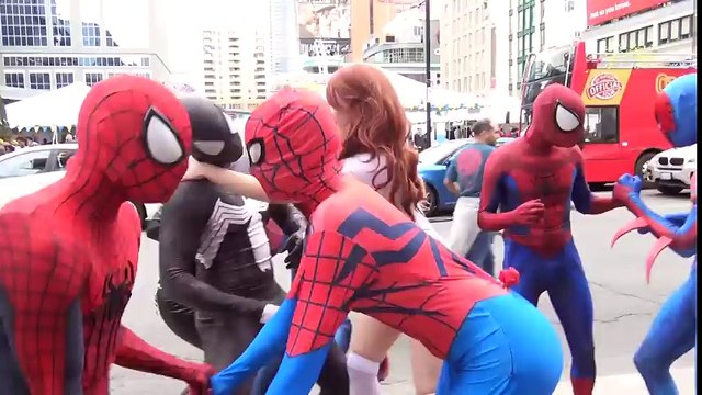 SPIDER-MAN Spider-Verse Civil War! Real Life Superhero Movie - TheSeanWardShow | Superheroes | Spiderman | Superman | Frozen Elsa | Joker