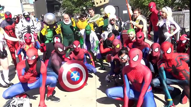 SPIDER-MAN Spider-Verse Comic Con Takeover! Superheroes in Real LIfe - TheSeanWardShow | Superheroes | Spiderman | Superman | Frozen Elsa | Joker