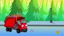 Wheels On The Garbage Truck Car Cartoons Song For Kids Rhyme T