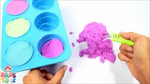 DIY How To Make Colors Kinetic Sand Ice Cream Cone Learn Colors For