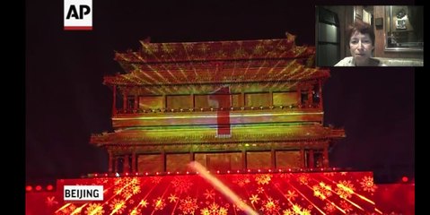 crystal ball drops in frigid times square to mark 2018