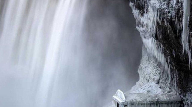 Les basses températures ont totalement transformé les chutes du Niagara
