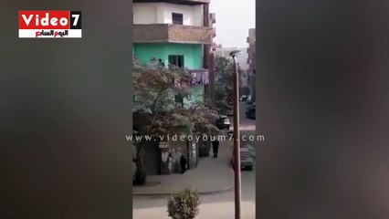 لحظة إستهداف مأمور قسم حلوان لإرهابى كنيسة مارمينا