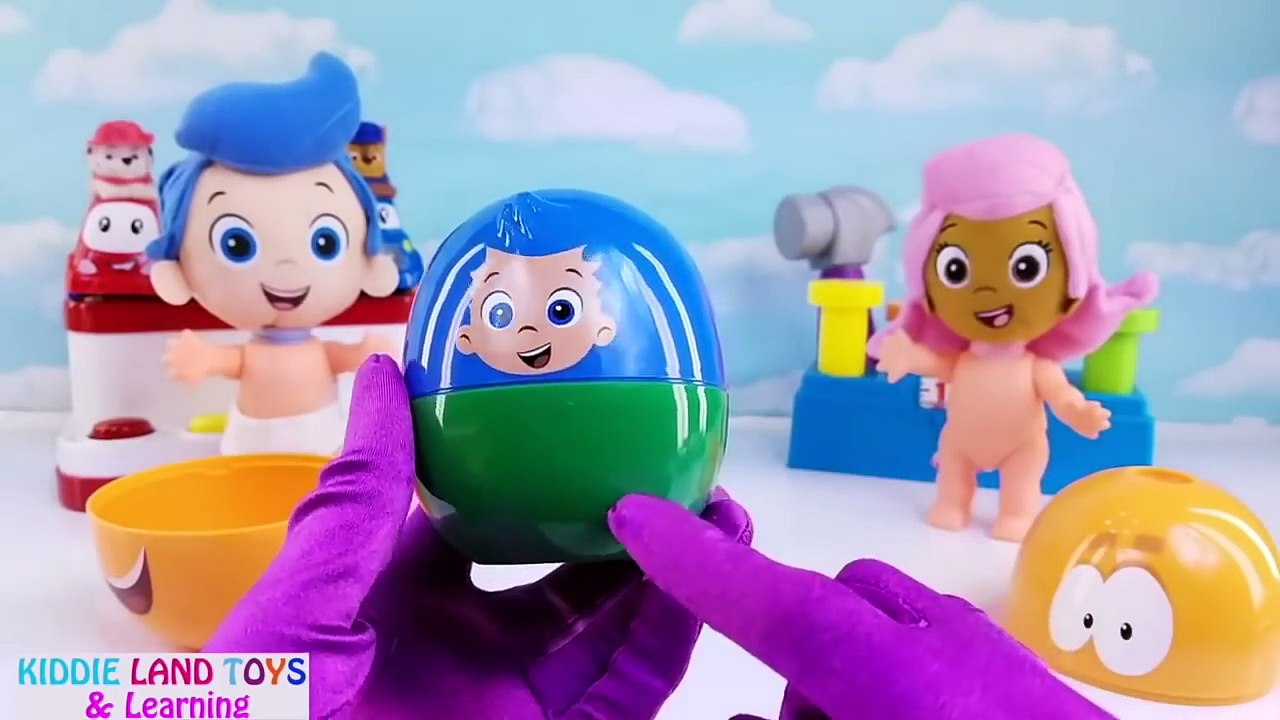 Learn Colors and Alphabets with George Pig Bubble Guppies Stacking Cups Paw Patrol Minnie Mouse