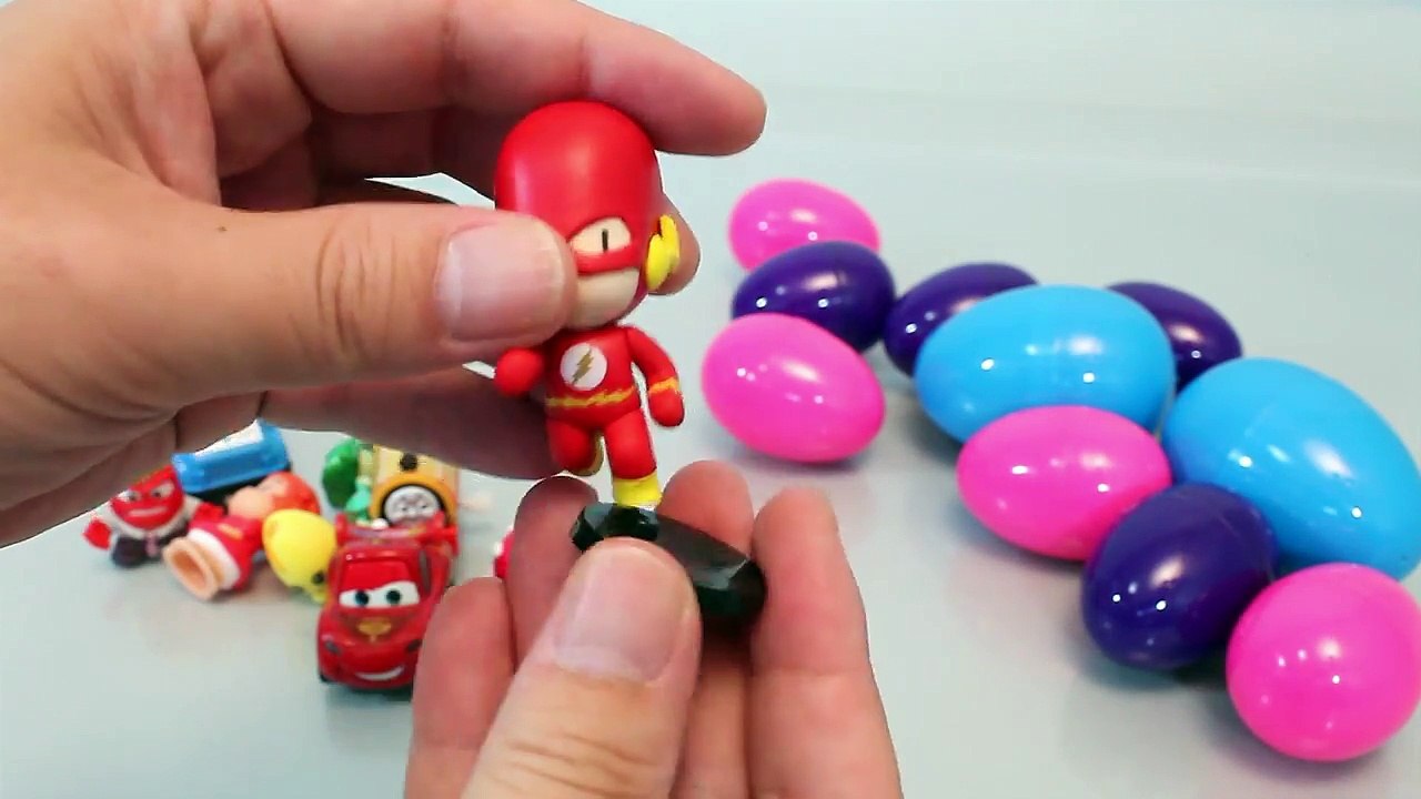 Surprise Eggs Colors Disney Cars, Inside Out, Hello Kitty, Peppa pig Toys 서프라이즈 에그 장난감