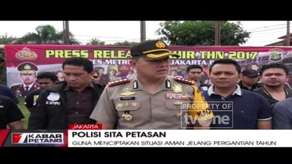 Polres Jakbar Menyita Ribuan Petasan dan Menahan 12 Pedagang