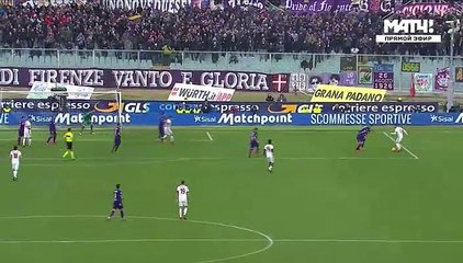 Hakan Calhanoglu  Goal HD - Fiorentina	1-1	AC Milan 30.12.2017