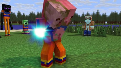 Monster School - Dragon Ball Challenge - Kamehameha - Minecraft Animation