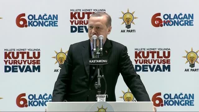 Kastamonu-Cumhurbaşkanı Erdoğan AK Parti İl Kongresi'nde Konuştu