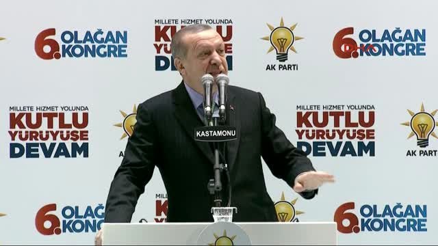 Kastamonu-Cumhurbaşkanı Erdoğan AK Parti İl Kongresi'nde Konuştu