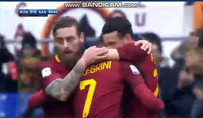 Lorenzo Pellegrini Goal - Roma 1-0 Sassuolo 30.12.2017