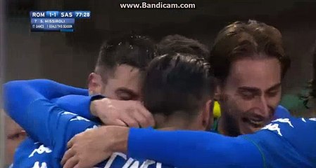 Simone Misiroli GOAL  Roma 1-1 Sassuolo 30.12.2017