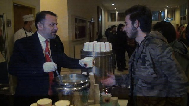 Final haftasında öğrencilere çorba ikramı