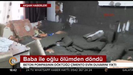 Baba ile oğul ölümden döndü