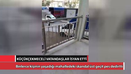 Küçükçekmece Fatih mahallesinde üst geçit isyanı