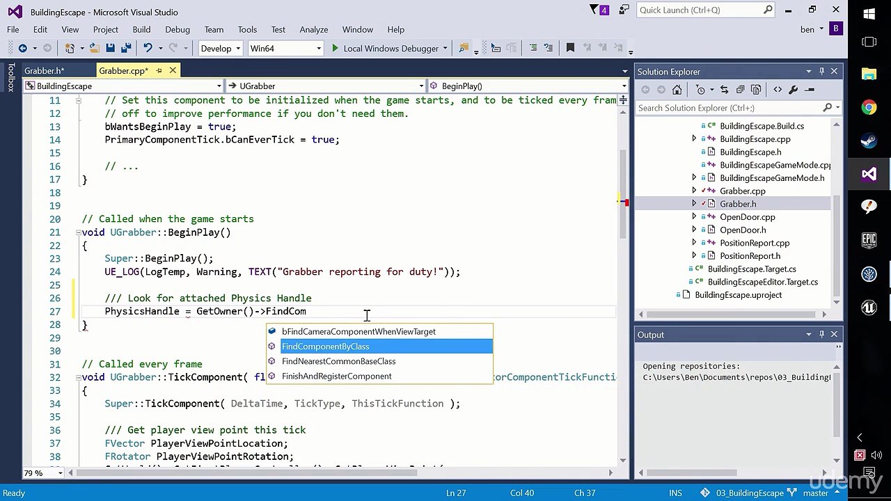 77. Using FindComponentByClass()