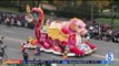Volunteers Work Late Into the Night to Finish Rose Parade Floats