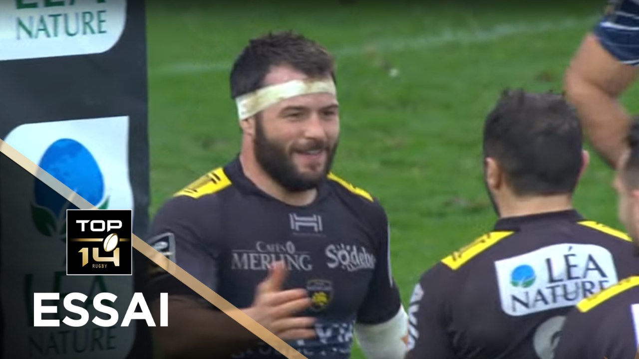 TOP 14 - Essai Pierre AGUILLON (SR) - La Rochelle - Agen - J14 - Saison 2017/2018
