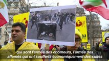 Manifestation à Paris en soutien aux rassemblements en Iran