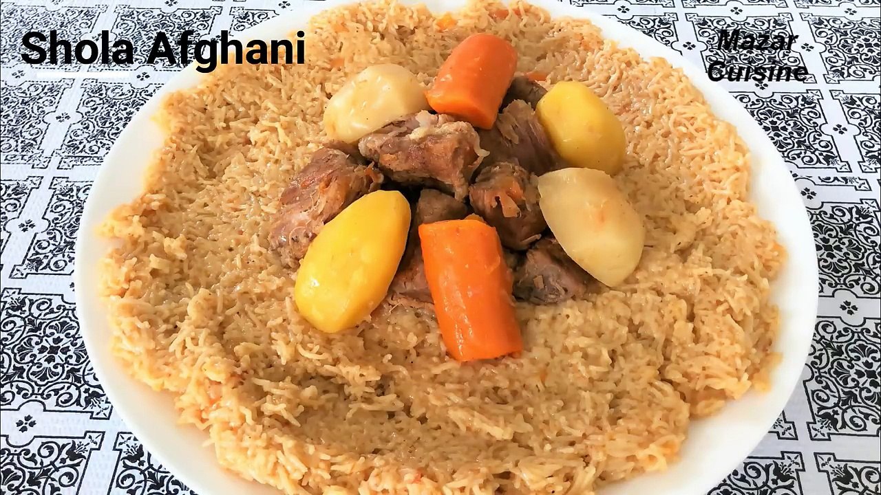 AFGHANI SHOLA RECIPE Ø§Ù ØºØ§Ù†ÛŒ Ø´ÙˆÙ„Ù‡ Ø¨ÛŒØ¯ÙˆÙ† Ù…Ø§Ø´ STICKY ...