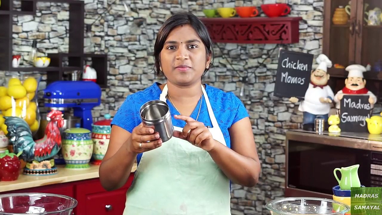 Chicken Momos Recipe in Tamil | How to make Momos at home | Red Chilli Momos Chutney Recipe