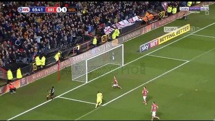 محاولة غانم سايس الخطيرة أمام بريستول سيتي