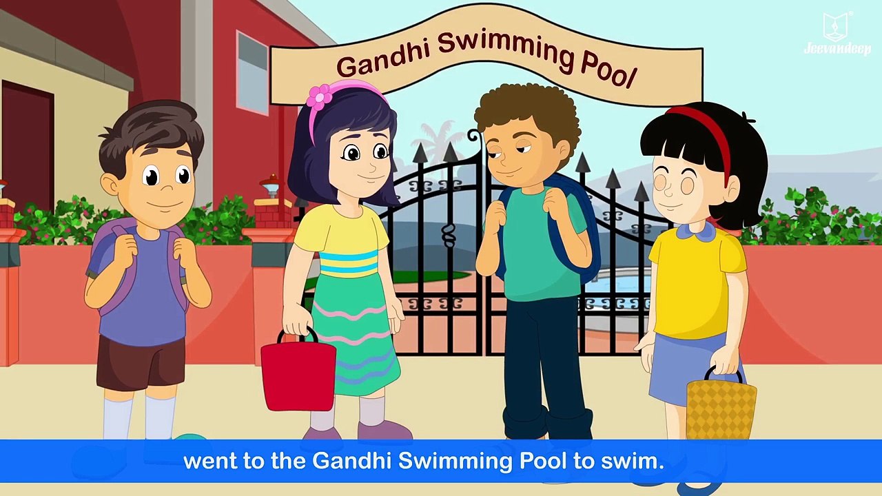Tarun and Tanya Go for Swimming | English Story For Kids | Periwinkle