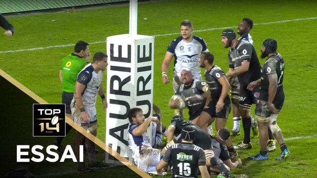TOP 14 - Essai François DA ROS (CAB) - Brive - Montpellier - J14 - Saison 2017/2018
