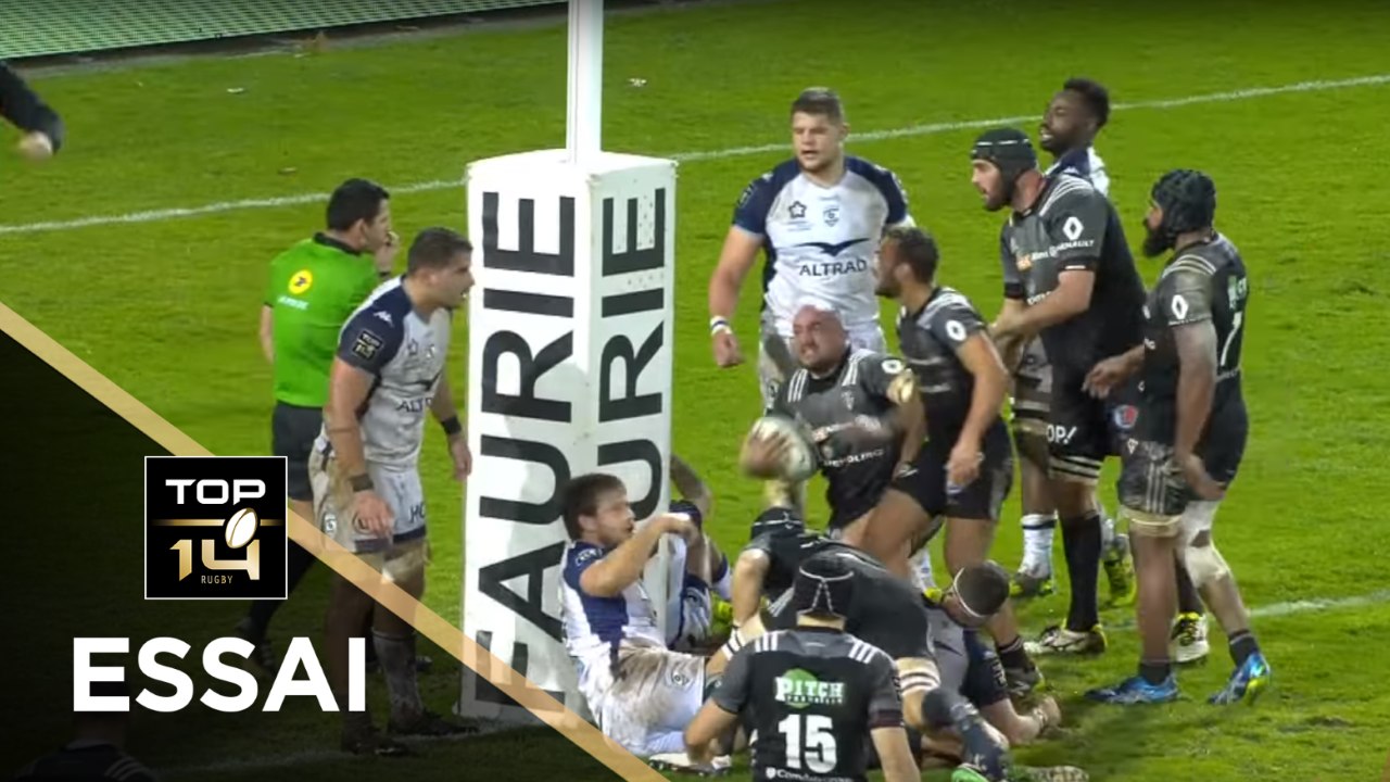 TOP 14 - Essai François DA ROS (CAB) - Brive - Montpellier - J14 - Saison 2017/2018