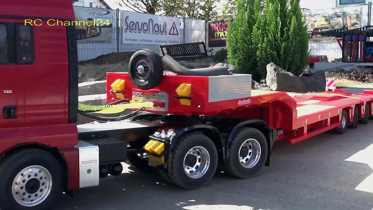 RC TRUCK ACTION ON A CONSTRUCTION SITE! TAMIYA AND SCALEART!