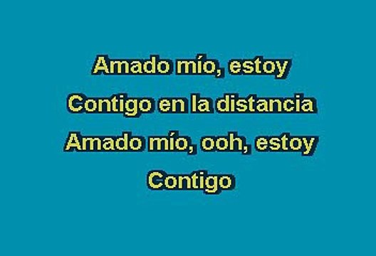 Christina Aguilera - Contigo En La Distancia (Karaoke)
