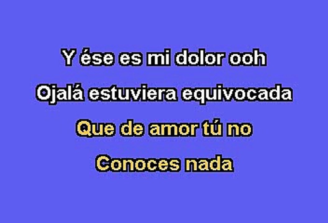 Christina Aguilera - Falsas Esperanzas (Karaoke)
