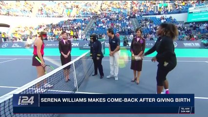 i24NEWS DESK | Serena Williams makes come-back after giving birth | Saturday, December 30th 2017