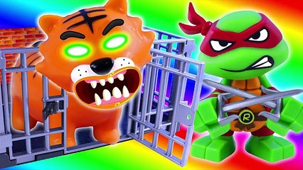 NINJA TURTLES Toys Go To ZOO