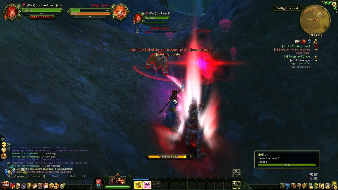 Back To The Scout Camp Quest Summoner Gameplay Allods Online