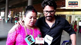 Bharti Singh & Haarsh Limbachiyaa's CUTE Moments During FIRST Interview After Marriage