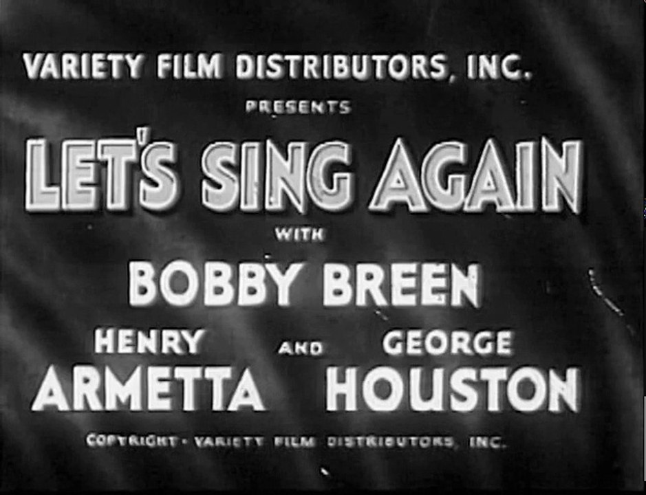 Let's Sing Again (1936) BOBBY BREEN part 1/2