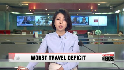 South Korea sees its worst tourism deficit in 2017